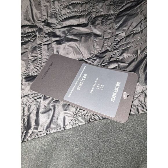 New Small Fabletics Onyx Grey The Loft Jacket Water Resistant Heat Retention NWT - Picture 8 of 9